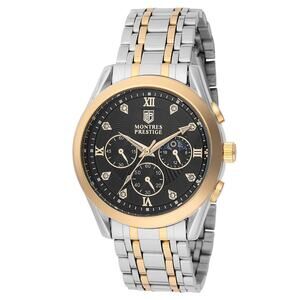 INVICTA X MONTRES PRESTIGE DIAMOND DIAL MOON-PHASE 40MM QUARTZ WATCH